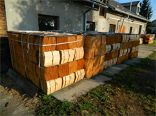šindele - skladování